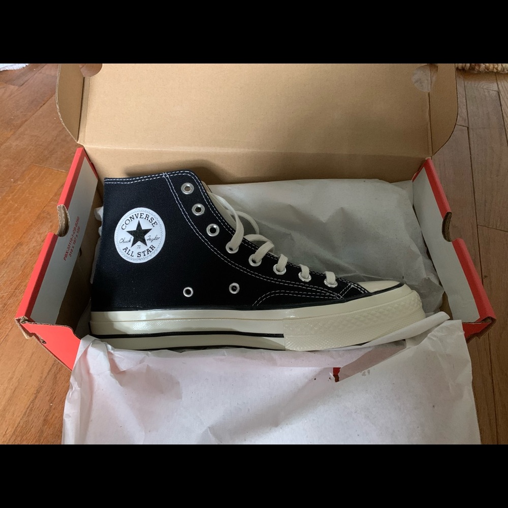New Black converse high top 70s